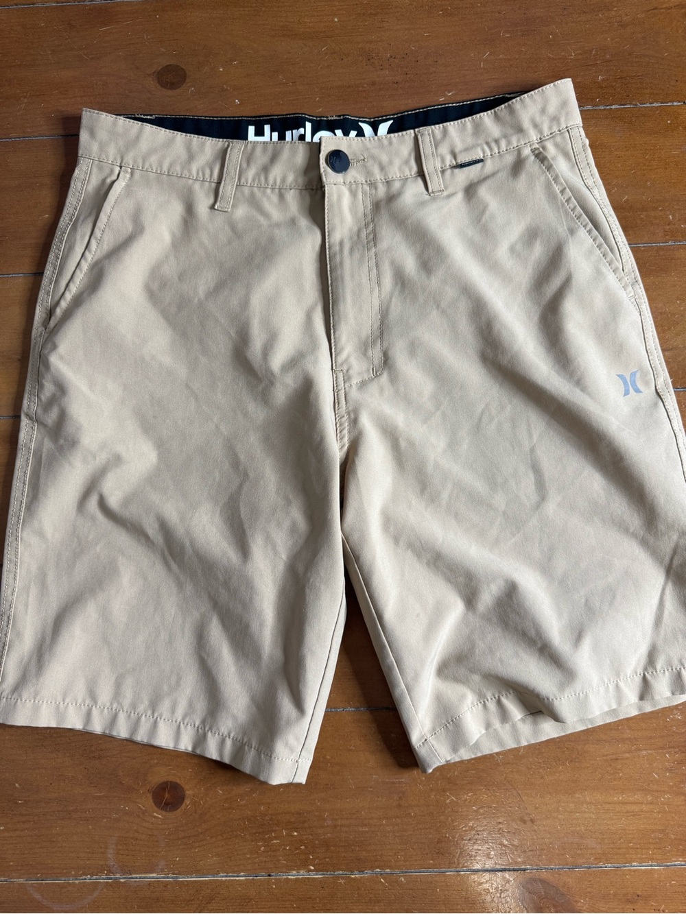 Hurley Men's Khaki Chino-Style Shorts